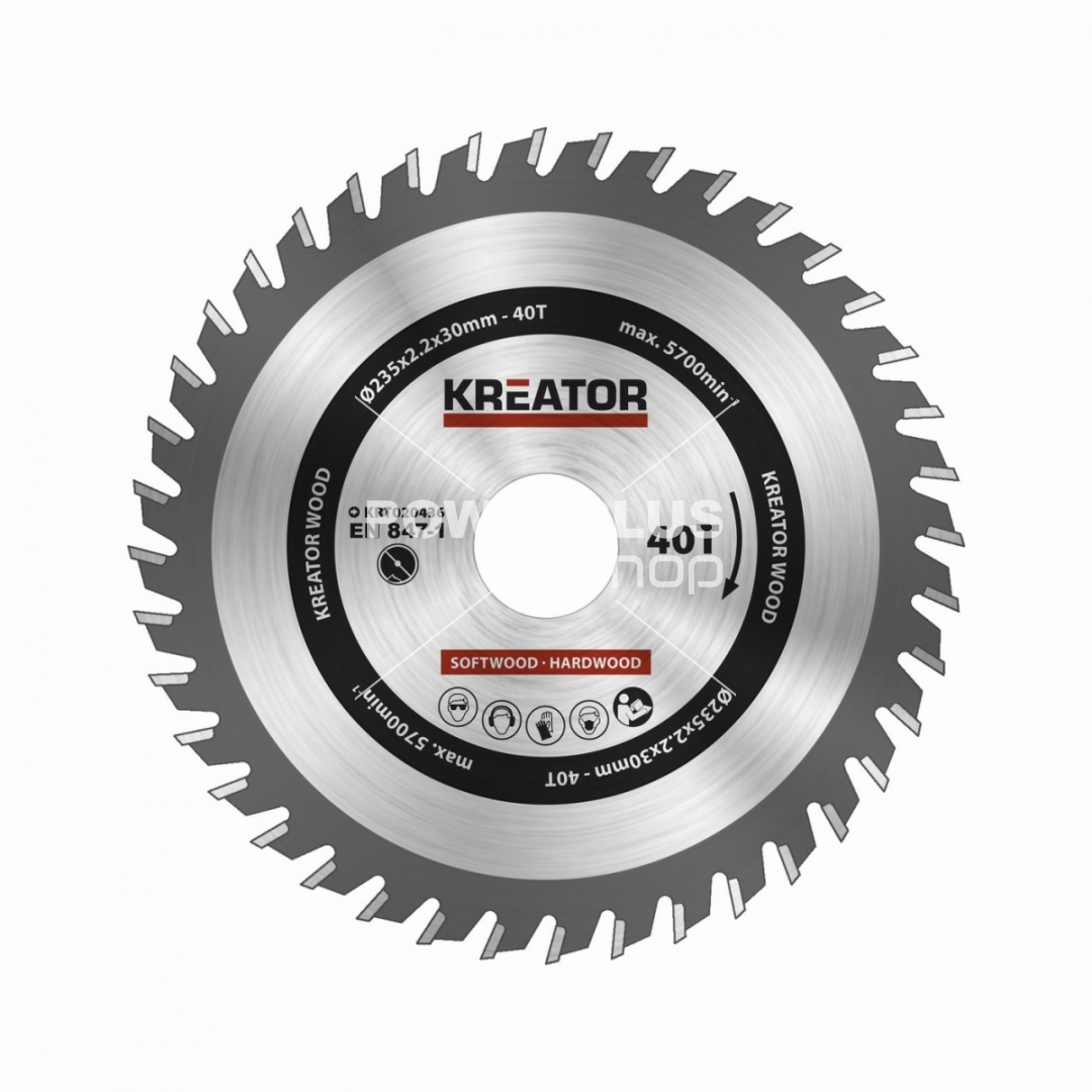 (obrázek pro) KRT020436 - Pilový kotouč na dřevo 235mm 40T