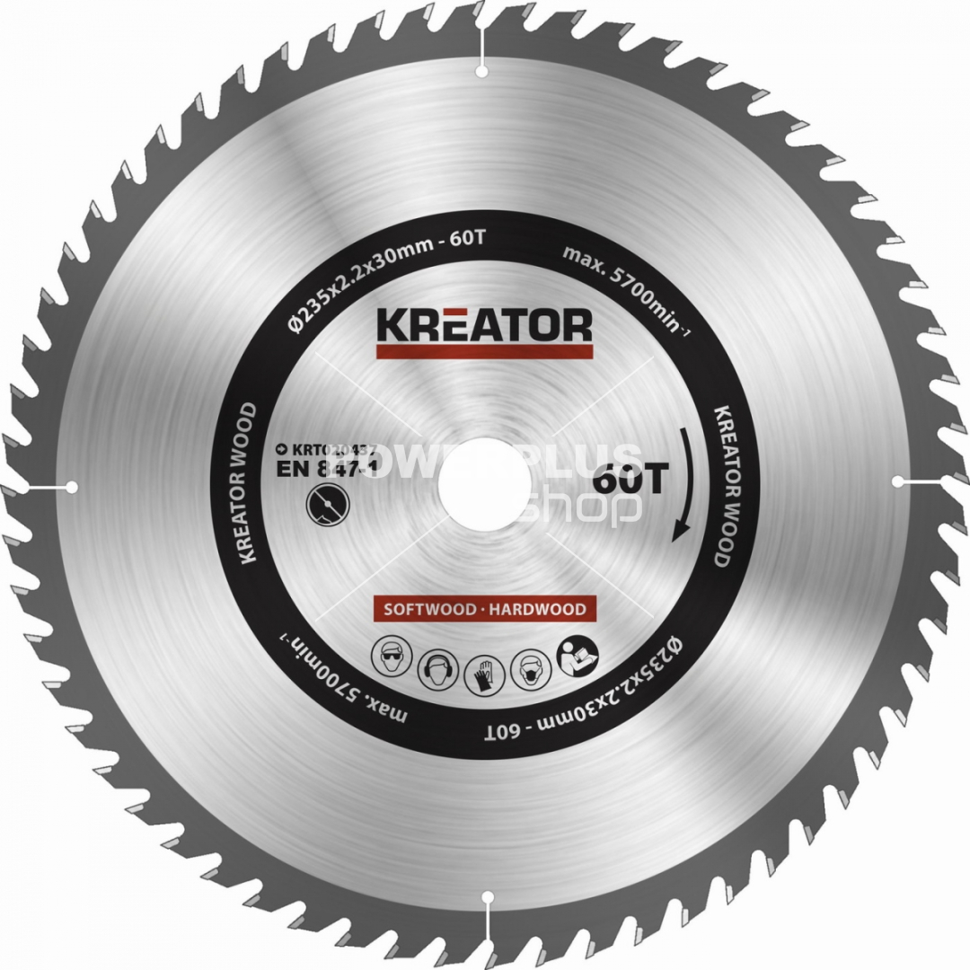 (obrázek pro) KRT020437 - Pilový kotouč na dřevo 235mm 60T