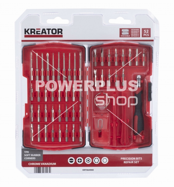 Modální Další obrázky pro KRT064900 - Hodinářský šroubovák s bity 52ks