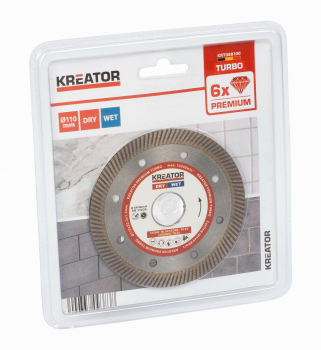 (obrázek pro) KRT088100 - Diamantový kotouč celoobvodový 110mm PREMIUM TURBO