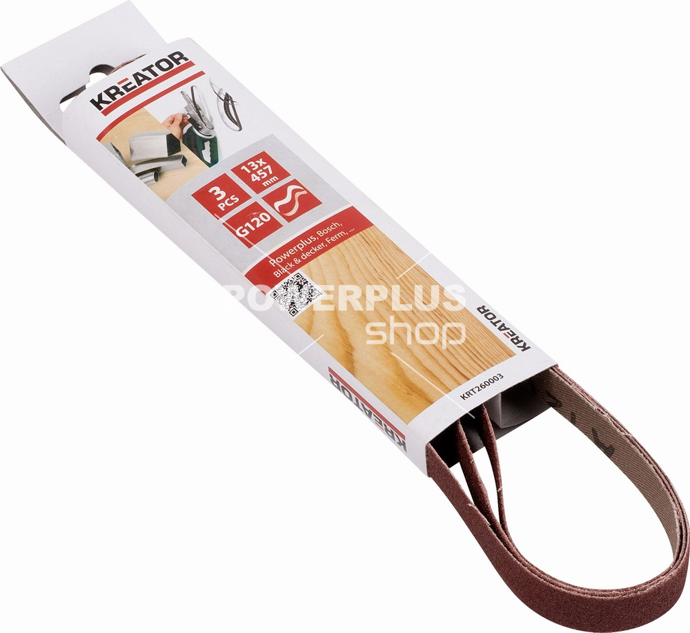 (obrázek pro) KRT260003 - 3x Brusný pás 13 x 457mm G120