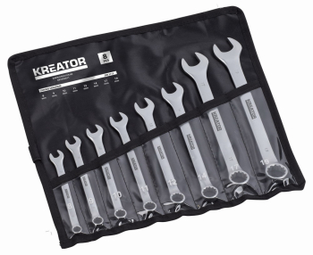 (obrázek pro) KRT500011 - Sada klíčů očko/otevřený 8-19mm 8ks v kapse