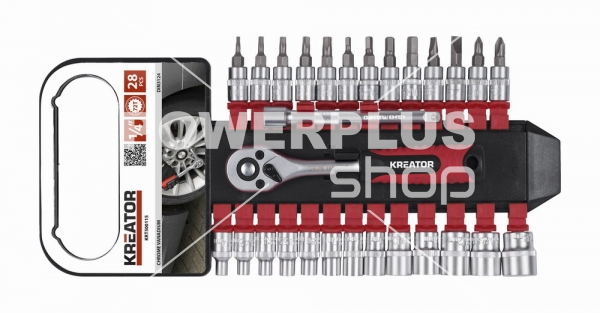 Modální Další obrázky pro KRT500115 - 28-dílná gola sada 1/4"