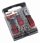 (obrázek pro) KRT500116 - Ráčnová sada 40ks 1/4" , 3/8"