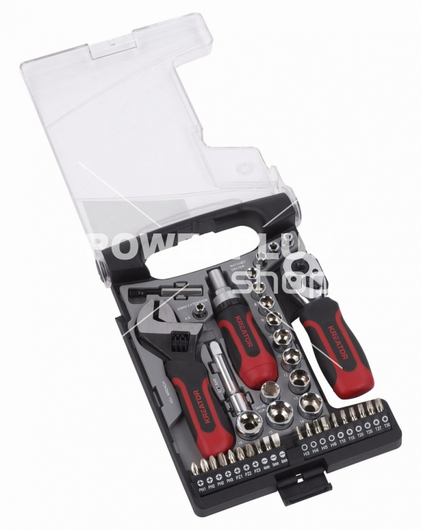 KRT500116 - Ráčnová sada 40ks 1/4" ,  3/8"