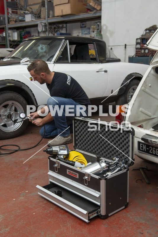 Modální Další obrázky pro KRT640602B - Hliníkový kufr 523x240x305mm 2 zásuvky