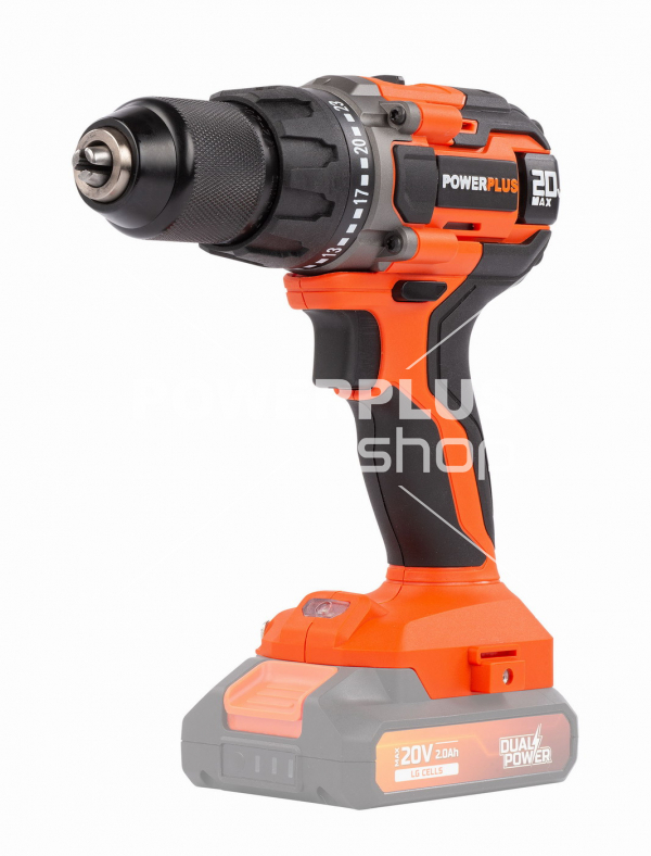 POWDP15100 - Aku šroubovák / vrtačka 20V (bez AKU) a dárek