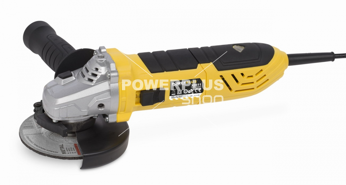 (obrázek pro) POWX0611 - Úhlová bruska 900 W - 115 mm