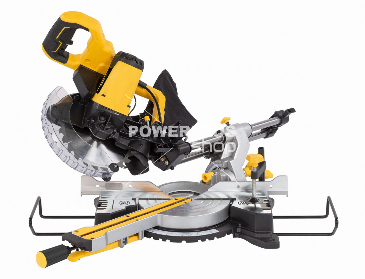 POWX075720DB - Pokosová pila s potahem a oboustranným náklonem 1