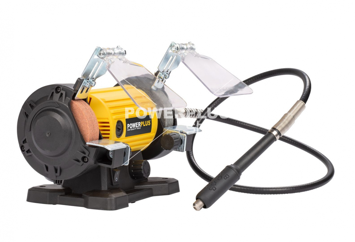 POWX1280 - Dvoukotoučová bruska s flexibilní hřídelí 120W